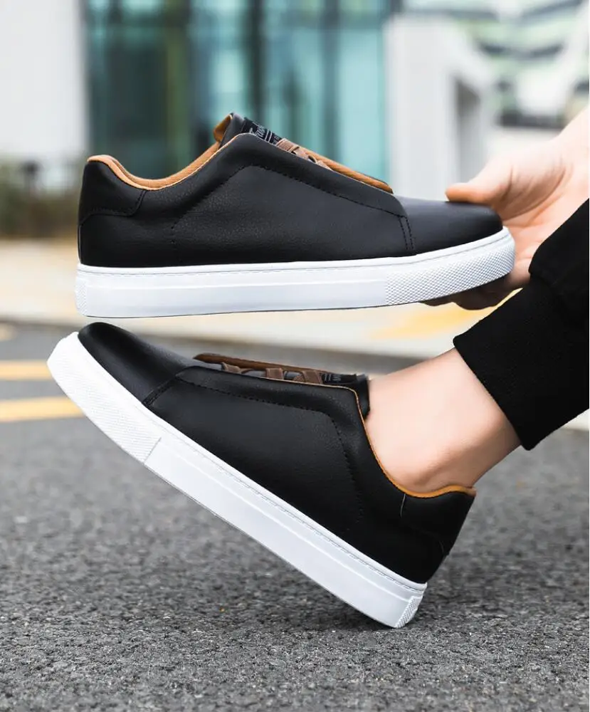 Large Size 46 Autumn Black White sneaker Skateboard shoes men Comfortable Casual shoes man Sneakers Outdoor Walking Shoes tenis