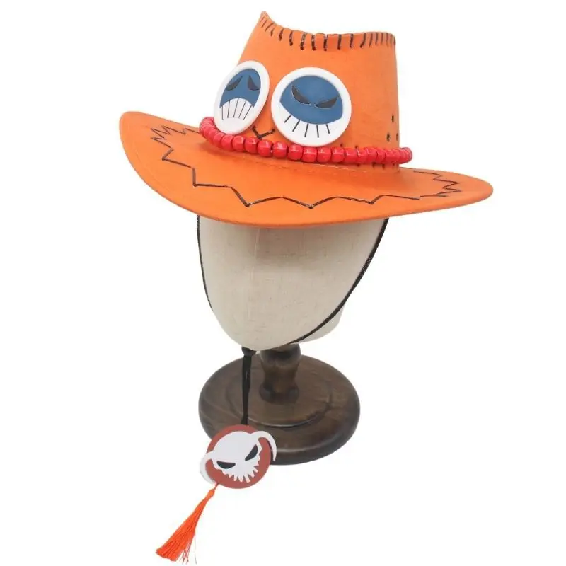 Dessin animé Anime Luffy une pièce D Ace Cosplay chapeaux casquette de Cowboy pour hommes femmes décontracté Topee Pirates chapeau adulte seau chapeau cadeaux ﻿