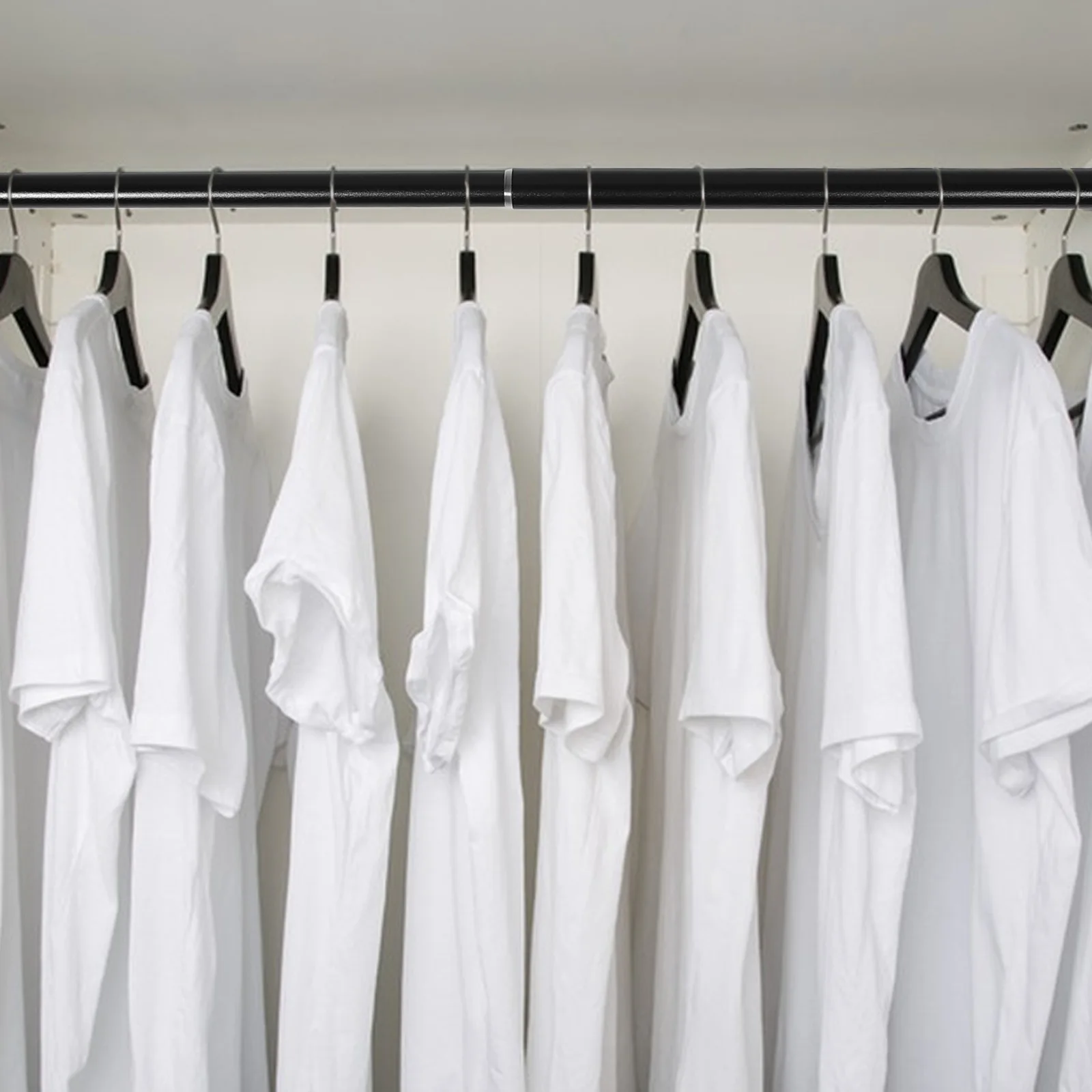 

Metal Telescopic Bathroom Tension Curtain Rod Adjustable No Drilling Extendable Shower Rod Flexible Clothes Drying Rail