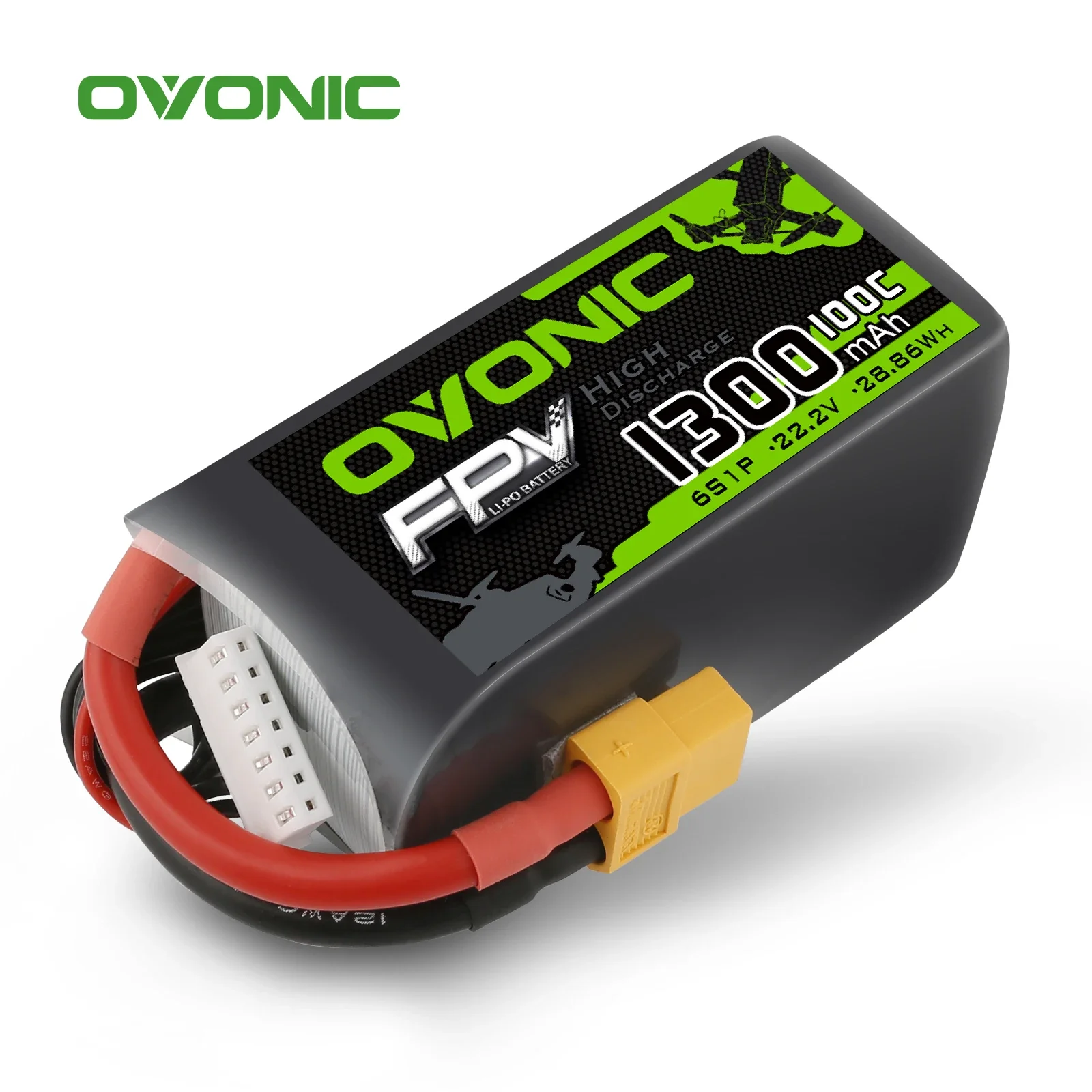 OVONIC 6s 4s 6S Lipo 4s Battery 1300mAh Racing Drone 100C 22.2V XT60 Plug For RC Quadcopter Helicopter UAV Aircraft Batteries
