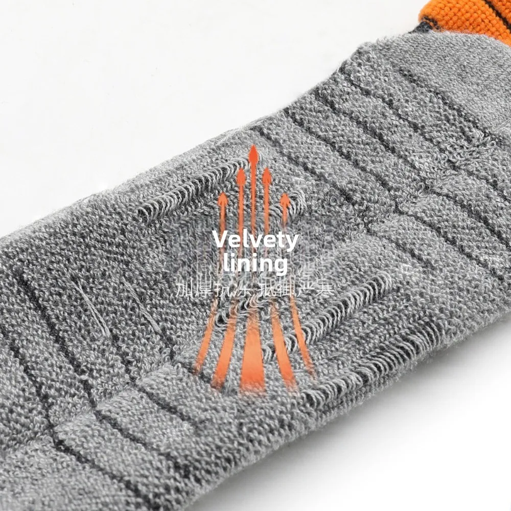 

Thicker Design Ski Socks Warm High Elastic Sports Socks Moisture Wicking Knee High Outdoor Hiking Socks Cycling