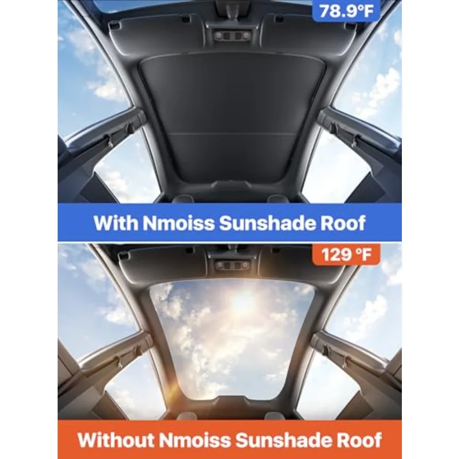Never Sag Ice-Cooling] Roof Sunshade [Enjo erior Cooln and Comfort] Glass Sunroof Sun Shade, Original Car Style UV Protection A