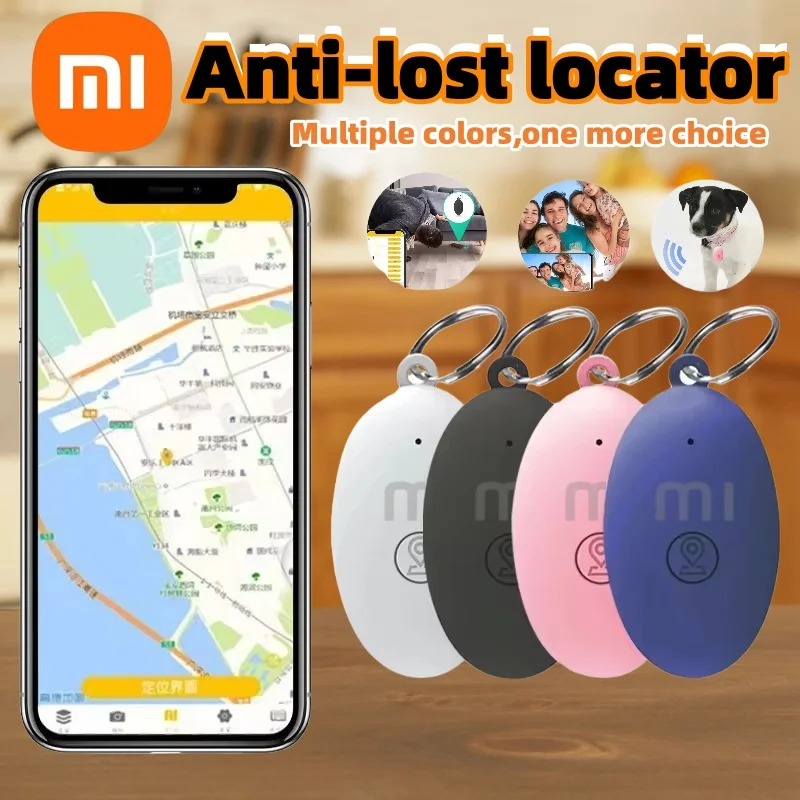 Perangkat Pelacak GPS XIAOMI Pelacak Anti Hilang IOS/Android untuk Anak-anak Dompet Kunci Hewan Peliharaan Pelacak Bluetooth Pintar