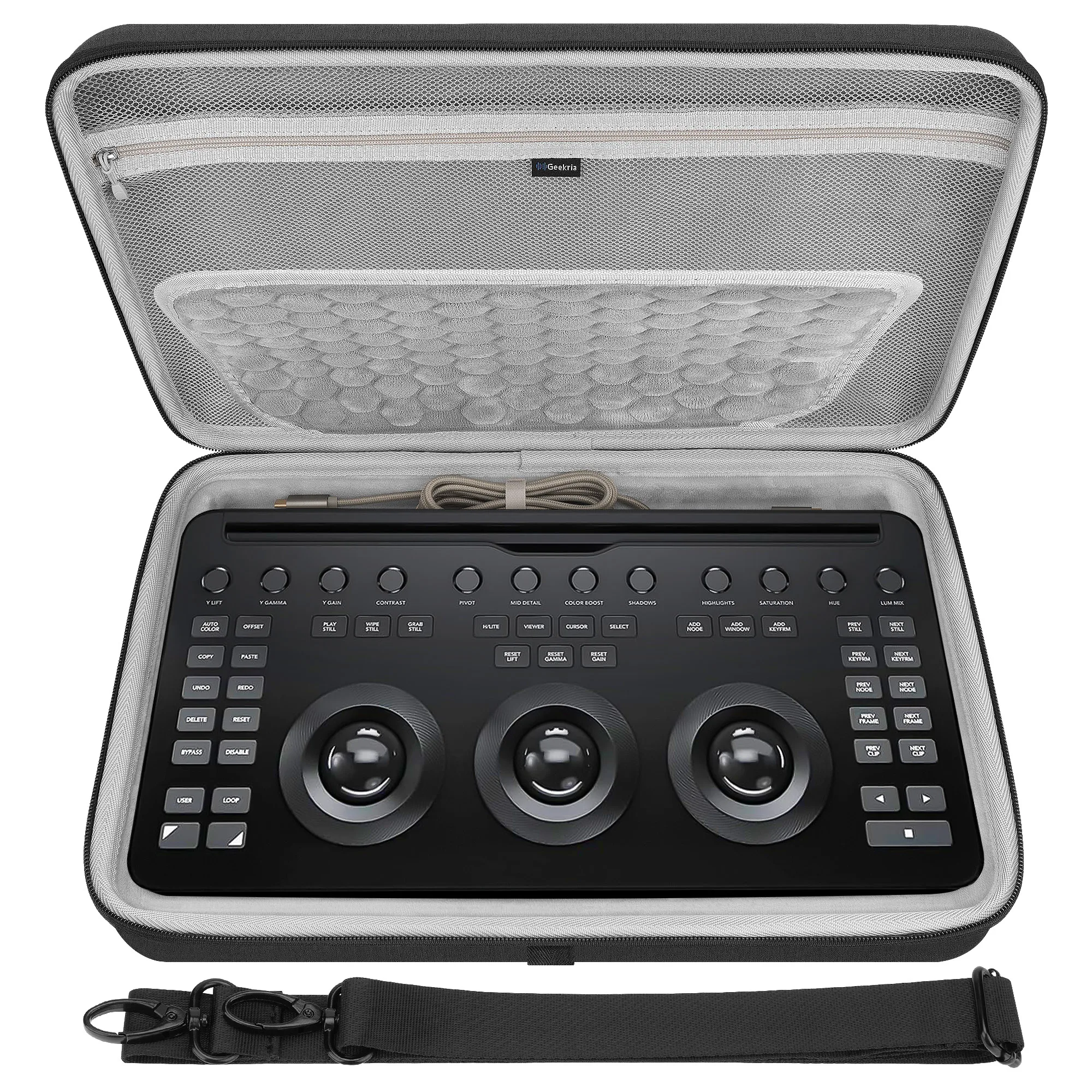 

Geekria Hard Shell Travel Carrying Case, EVA Protective Bag Compatible with Blackmagic Design Davinci Resolve Micro Color Panel