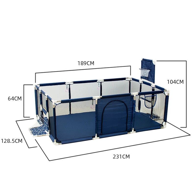 IMBABY-Playpen Móveis para Crianças, Barreiras de Segurança de Cor Sólida Playground Infantil Criança Game Park, Cerca de Moda Recém-nascida