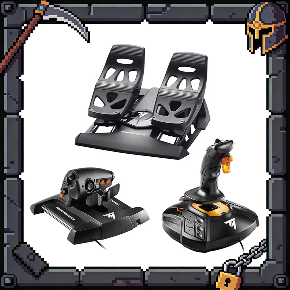 

Игровой джойстик THRUSTMASTER T16000M FCS HOTAS с технологией точной линейной имитации силы, магнитной индукцией Холла, подарок для любителей авиасимуляторов