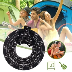 Circle Of Fifths Wheel Guitar Chord Wheel Wooden Melody Tool Musical Chord Wheel For Musicians Guitar Accessories