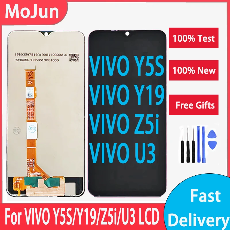 

ЖК-дисплей для VIVO Y5S, ЖК-дисплей, преобразователь сенсорного экрана в сборе для VIVO Y5S Y19 Z5i U3, замена ЖК-экрана