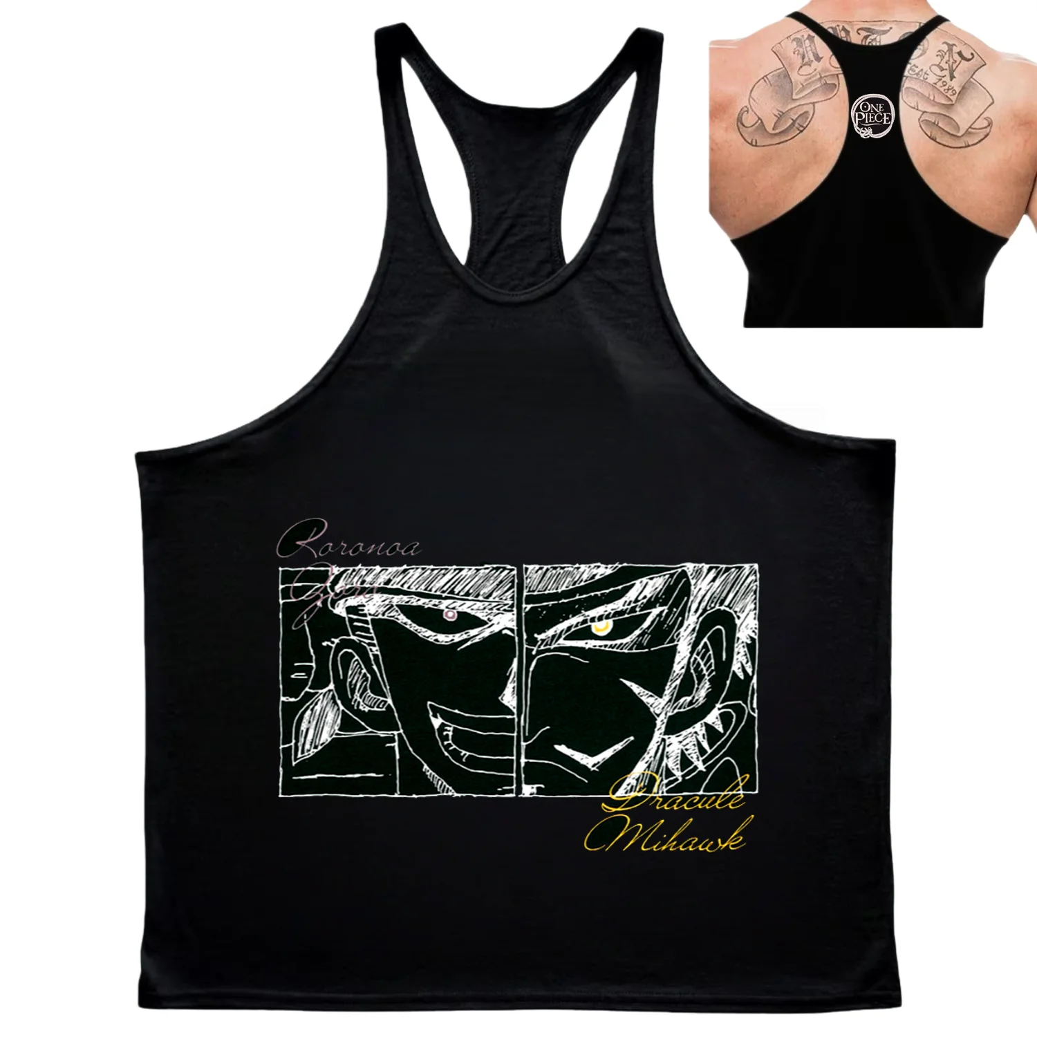 Japońskie anime One Piece, koszulka bez rękawów z nadrukiem, bawełniana, codzienna, treningowa, męska i damska, modna, oversize, letnia kamizelka, odzież sportowa.