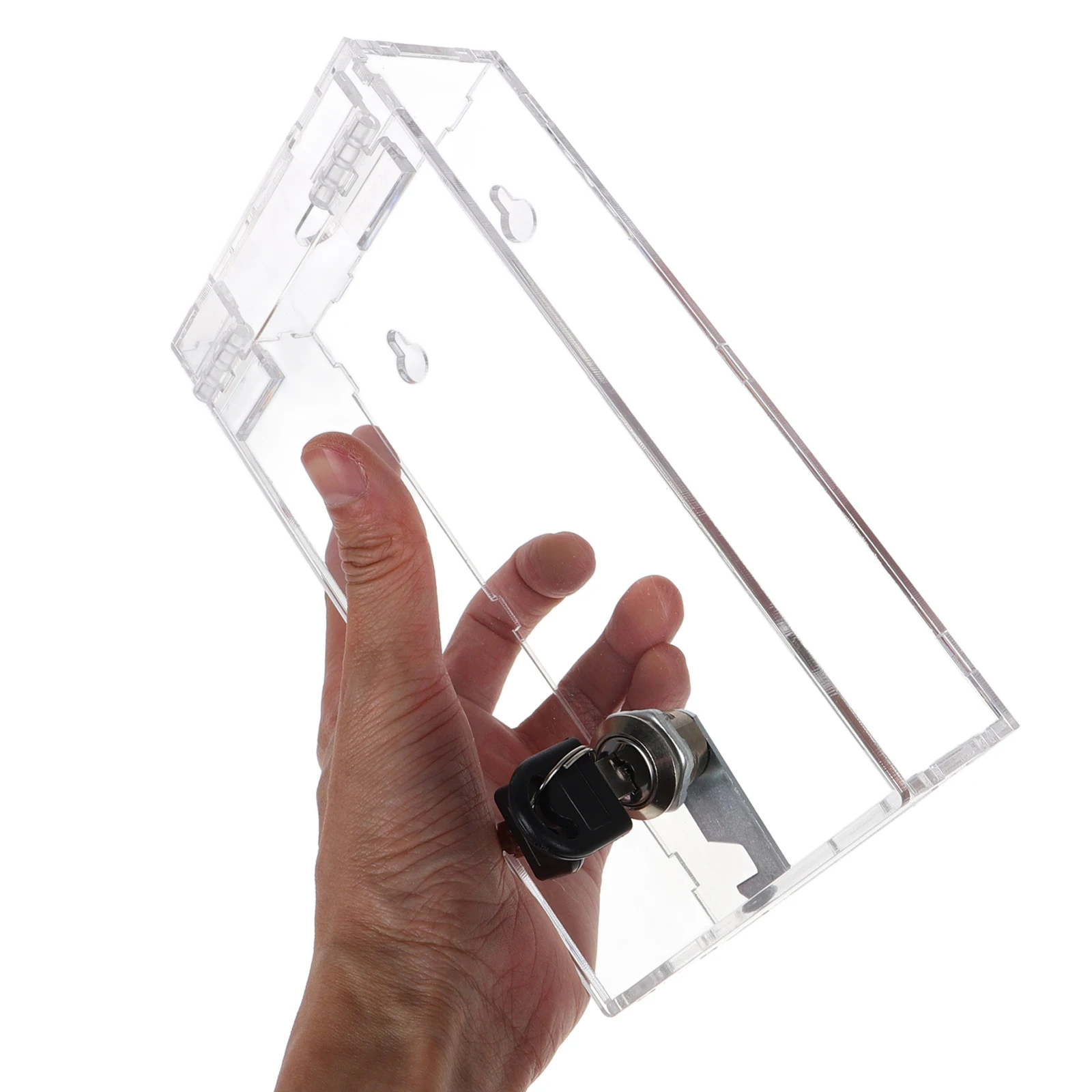 صندوق قفل تخزين الهاتف الشفاف، حاوية محمولة قابلة للقفل، منظم هاتف مريح للطلاب والكبار #1