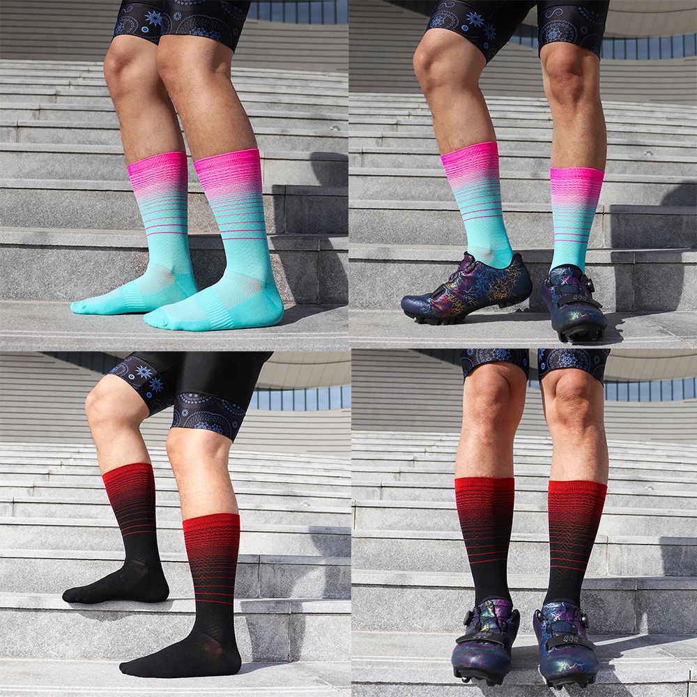 Cycling TIMUBIKE Men Sport Socks Socks Unisex Outdoor Sports Socks Bike Footwear for Road Bike Socks Running Basketball