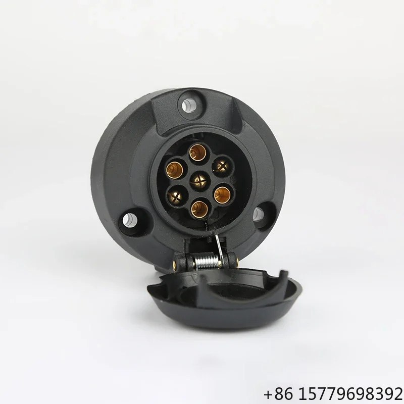 

7 Way Trailer Adapter Socket for RV Caravan Truck European Standard Plastic Trailer Connector