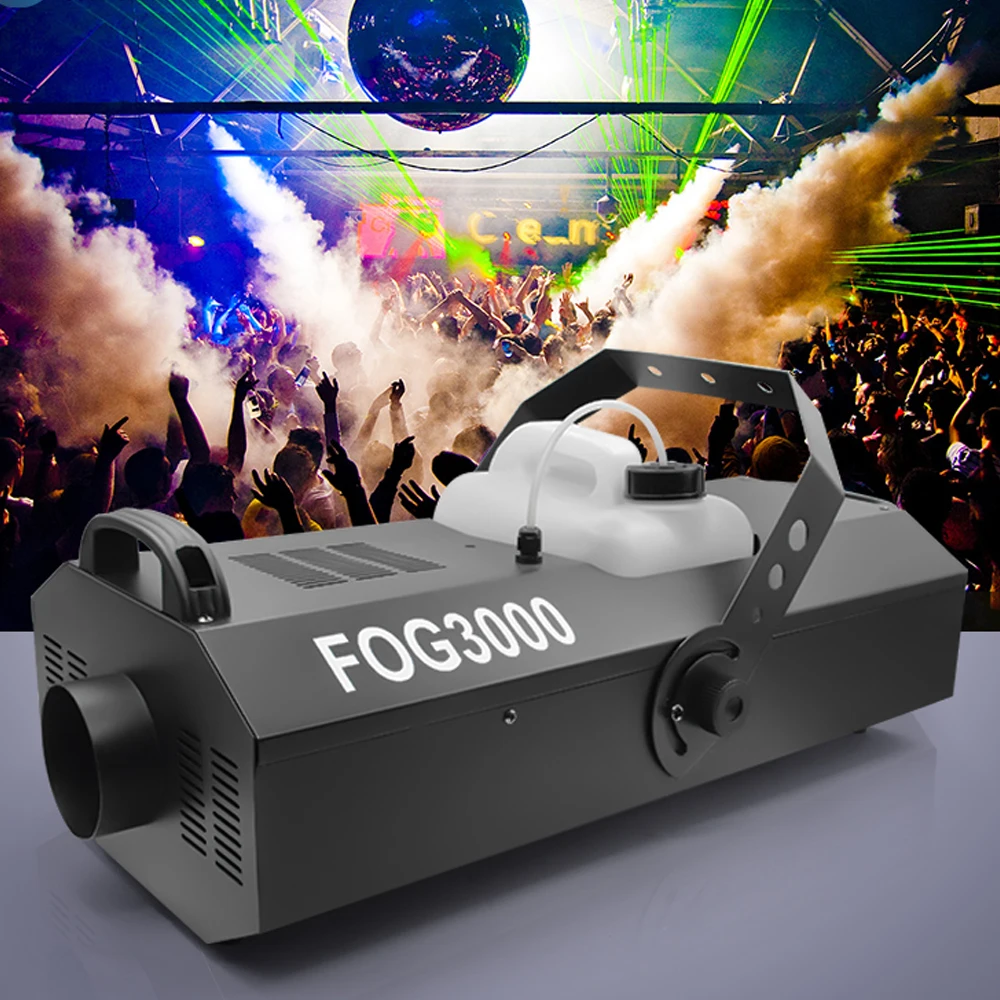 3000W Smoke Machine Remote Control Haze Generator Big Fog Machine Special Effect Stage Equipment for DJ Disco Party Wedding