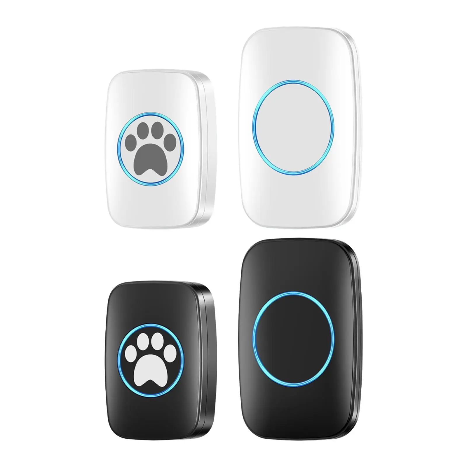 Wireless Dog Door Bell Compact with 60 Melodies Easy Installation Touch Button for Communication Pet Potty Training Go Outside