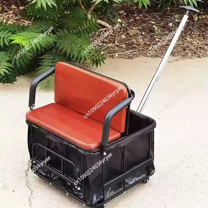 Tricycle Multifunctional Seat Pull Car, Tricycle Child Seat Car Basket, Storage Basket Takeaway Car Basket