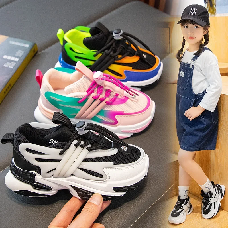 

Winter Children's Sneakers Boy Kids Shoes Girls New Cotton Autumn Tennis Female Fashion Trend Casual Sports Running Shoes