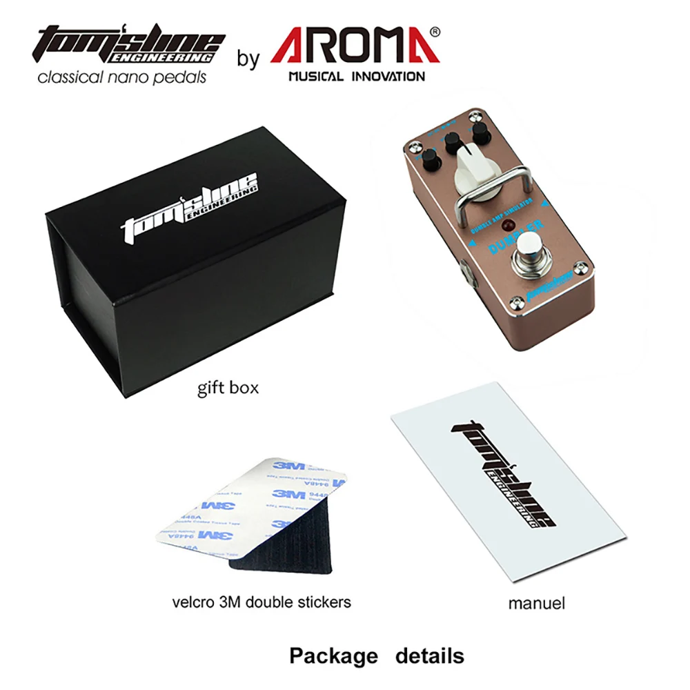 

AROMA ADR-3 Mini Single Guitar Effect Pedal Dumbler Amp Simulator Effect True Bypass Analogue Pedal Guitar Accessories