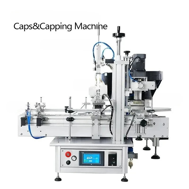 ZS-XG1870R Automatic Essential Oil Cosmetic Liquid Dropper Bottle Capping Machine Vibratory Cap Feeder Products Sprayer