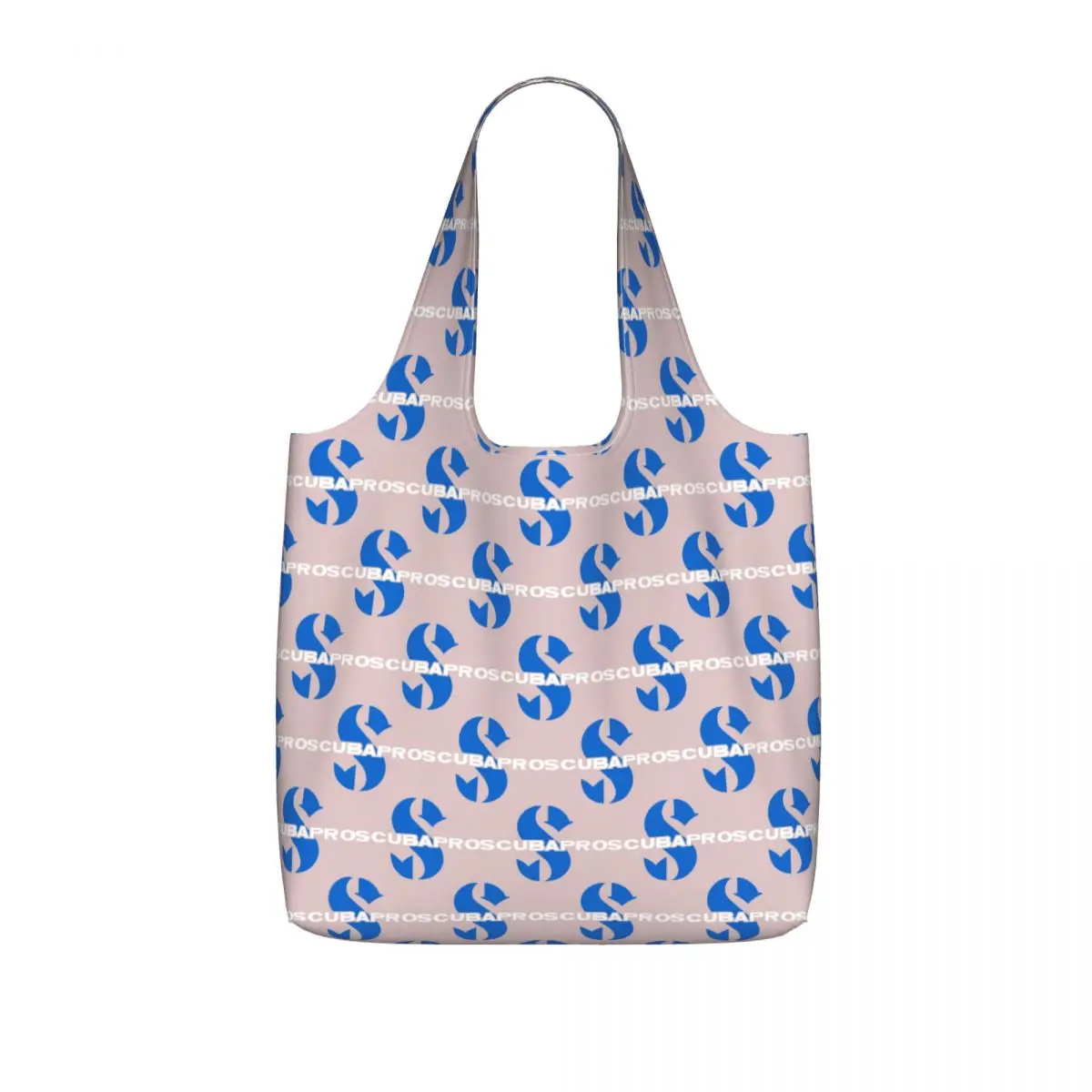 Scubapros Diving Logo Shopping Tote Bag Canvas Large Capacity Shoulder Bags Shopper Grocery Handbag for Women