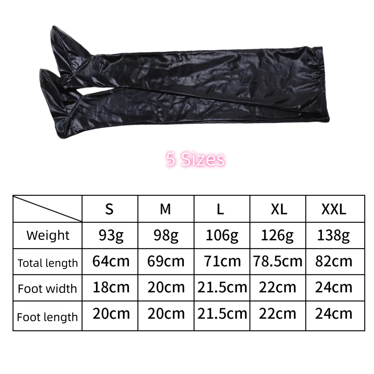 Mulheres sexy látex antiderrapante meias senhora preto boate pólo dança comprimento de couro sobre o joelho meias altas acessórios ﻿