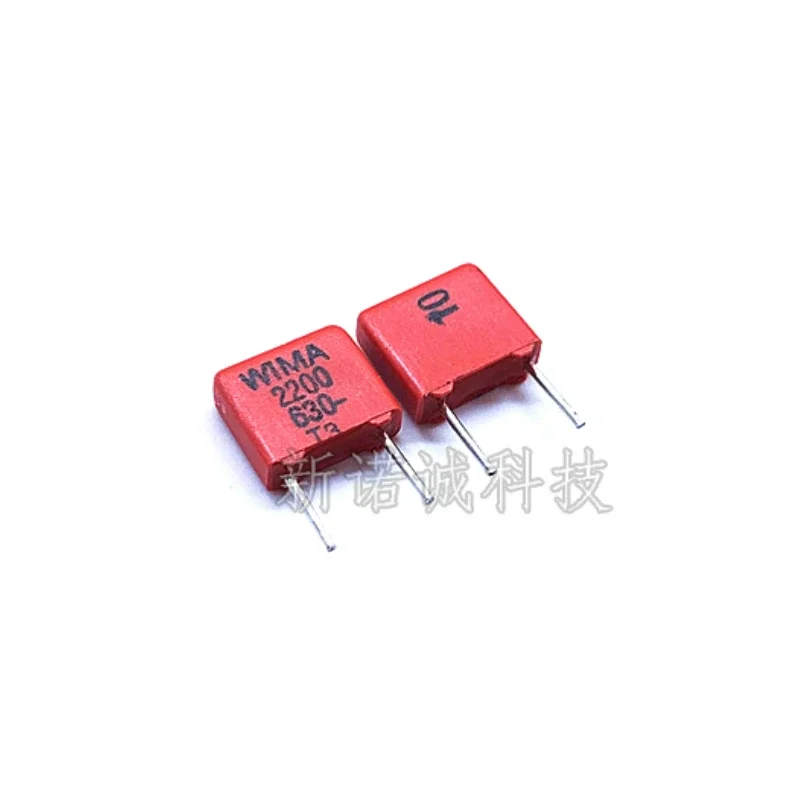 5pcs/50pcs Germany WIMA Film Capacitor 222 630V 0.0022UF 630V 2200PF 222K 10% MKP2 Pitch 5mm