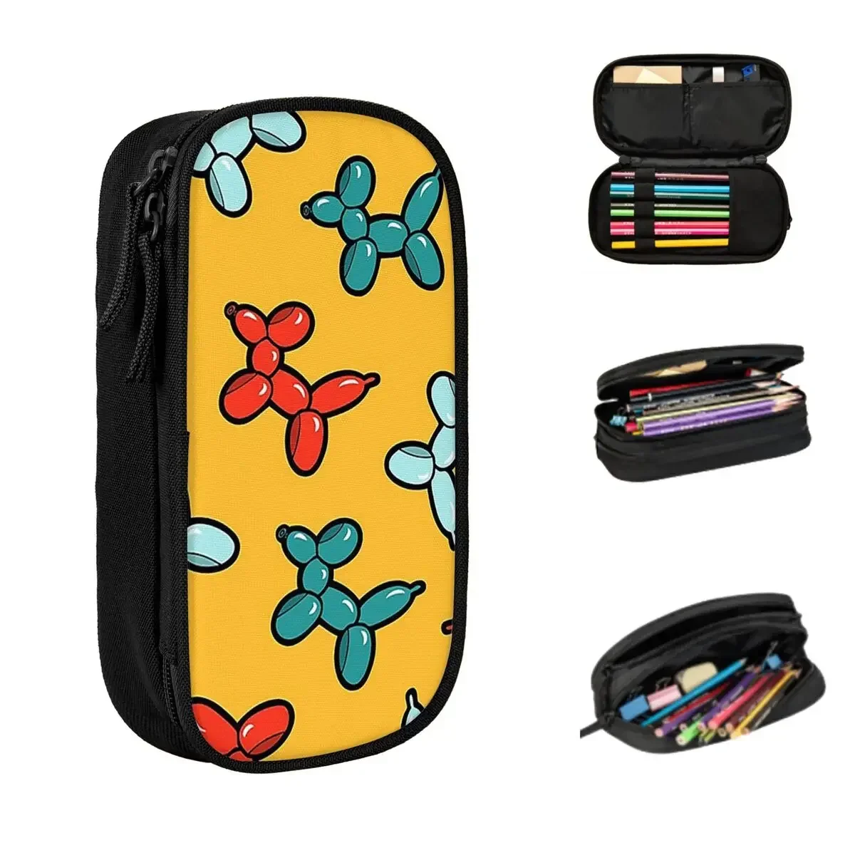 

Balloon Animal Dogs Pattern Pencil Cases Large Capacity Pen Bags Pen Box Pencil Pouch For Boys Girls Students Stationery School