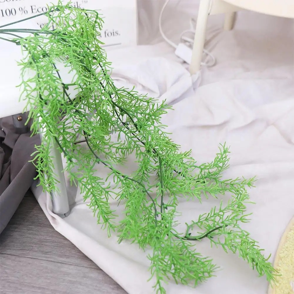 77cm Artificial Curly Seaweed Ferns Plant Plastic UV Resistant Artificial Hanging Plants Lifelike Fake Plants