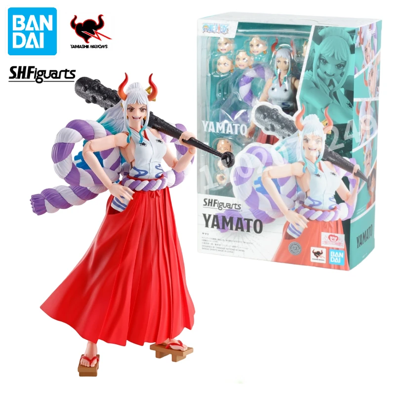 In Stock Bandai S.H.Figuarts SHF One Piece Kaido Kaidou's Daughter Yamato Anime Action Figures Toys Models Collector Hobby Gift