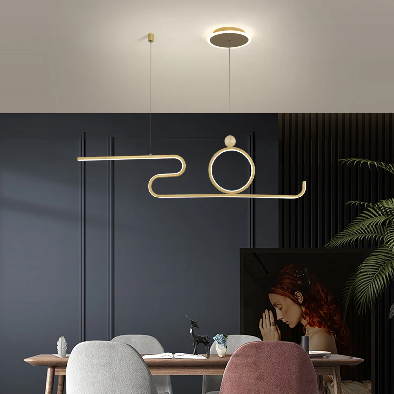 الحديثة Led Opknoping Kroonluchter Voor Keuken Eetkamer بار الحد الأدنى أونتويرب تعليق Hanglamp Tafel ديكور المنزل Licht