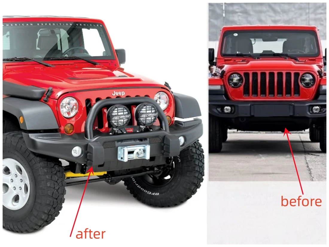 

Car bumper front bumper bull bar with U bar offroad parts for Jeep Wrangler JK 2007-2017 LantSun J063