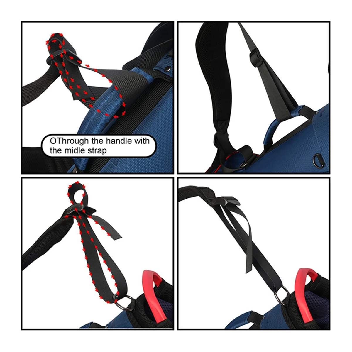 

Golf Bag Strap,Golf Bag Straps Replacement Backpack Straps, Adjustable Durable Comfortable Golf Carry Bag StrapHUG