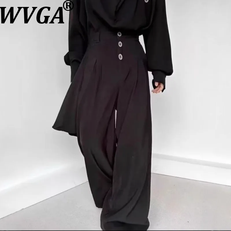 WVGA Spring Autumn New Men Tide Niche High-End Gender-Neutral Trendy Yamamoto Style Suit Skirt Pants Streetwear Ins Y2K W18074