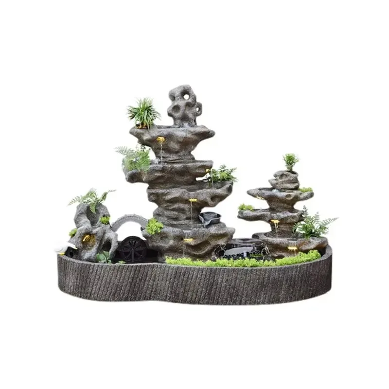 for Courtyard Garden Outdoor Landscape Large Scale Project Natural Stone Rockery Fountain