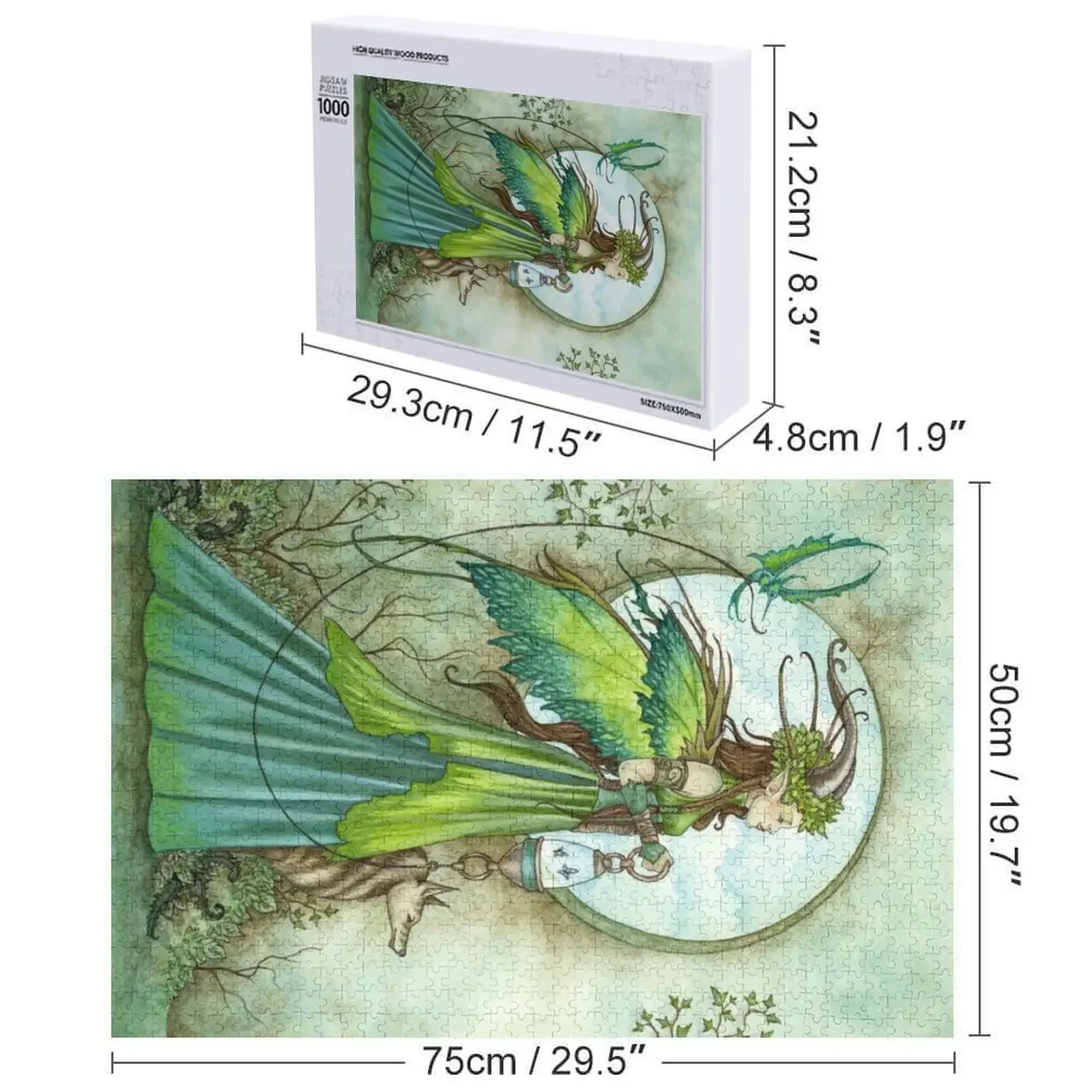 프로미네이드 맞춤형 사진 나무 상자 성인용 퍼즐 조각 성인용 퍼즐