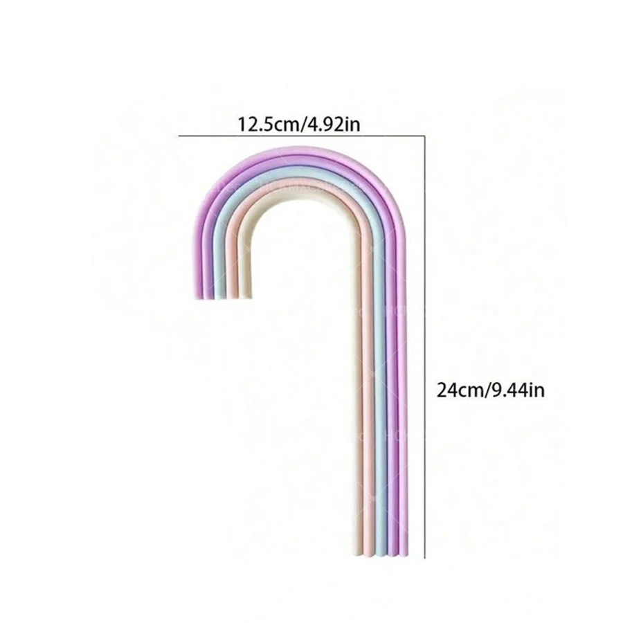 1pc Regenbogen Kuchen Topper Set Große Kleine Regenbogen Kuchen Topper Rosa Blau Braun DIY Boho Geburtstag Hochzeit Party Kuchen baby Dusche – Detail 3