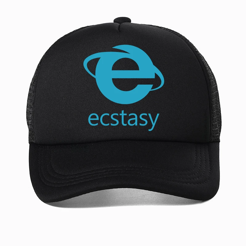 

Streetwear Ecstasy New hat Y2K Men Harajuku polychrome baseball cap Letter Pattern Print the four seasons Mesh Breathable hats