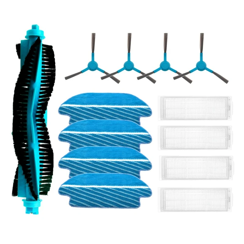 ل Cecotec Conga 3890 Ultra/التيتانيوم/الحيوية روبوت فراغ الملحقات الأسطوانة الجانب فرشاة فلتر Hepa ممسحة