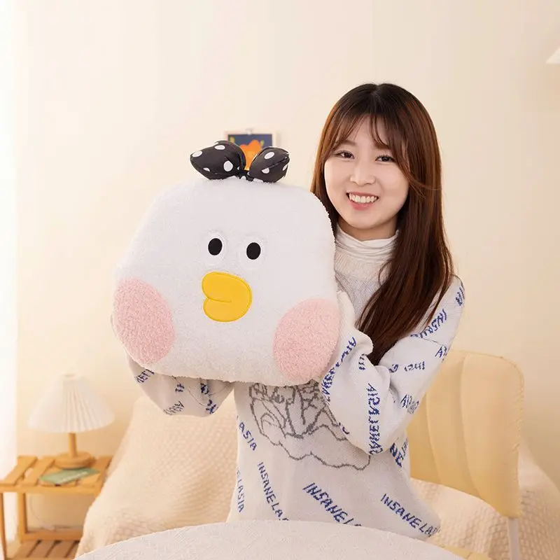 40CM Home Cute Winter Warm Hand Plush Toy Pillow Warm Hand Pillow Office Hug Sleep Pillow