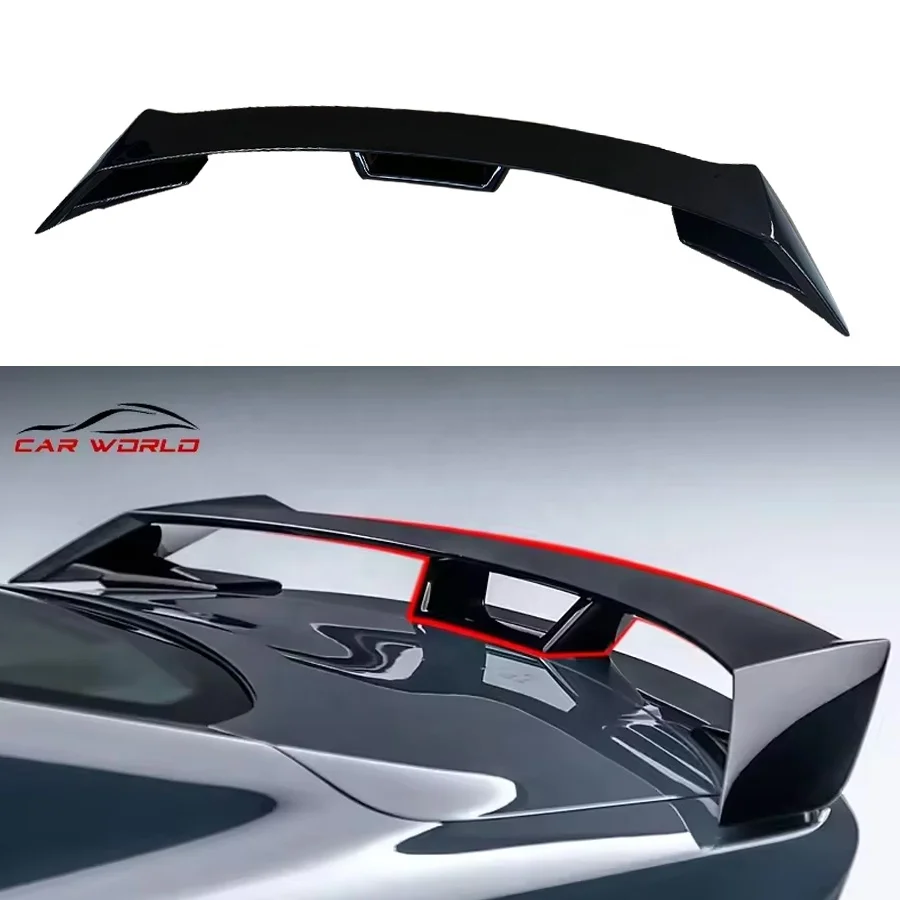 High Material Car Spoiler For 2024 Mustang Car Rear Spoiler For 2024 Ford Mustang ABS Plastic Material Gloss Black