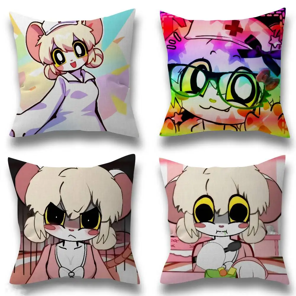 Anime Terrible Mouse Lorna Kissenbezug, 30 x 50 cm, Polyester, Sofakissen, dekorative Kissen, Heimdekoration, Kissenbezug