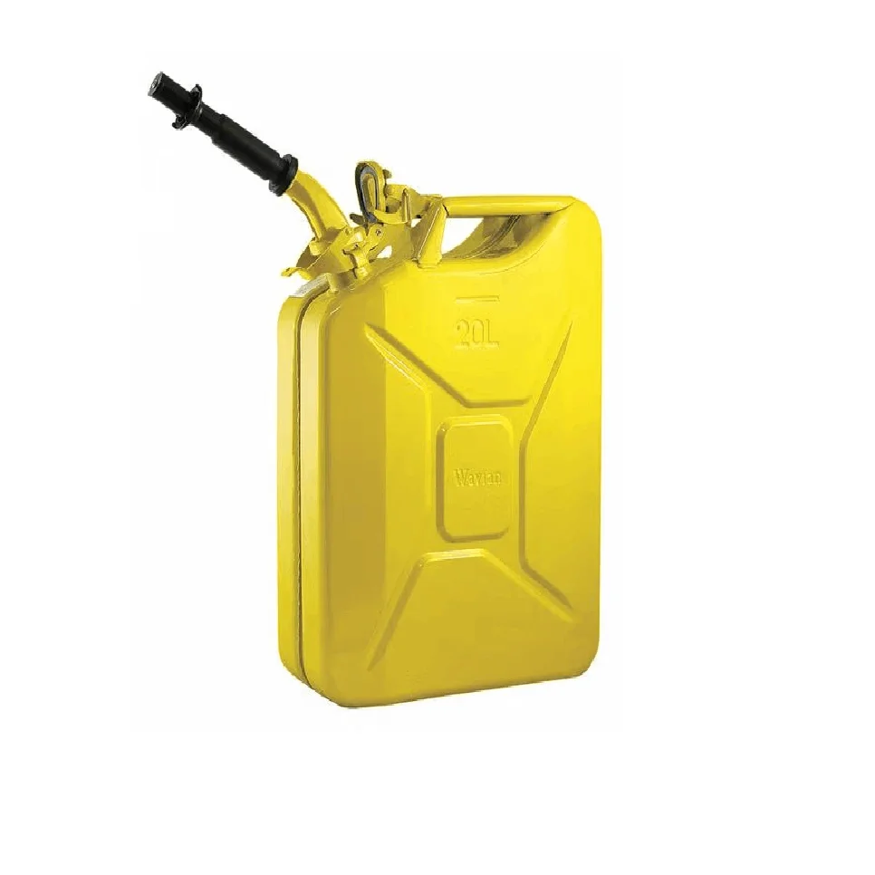 

Gas Can, Cold Rolled Steel, 5.3 gal, Yellow, Gasoline