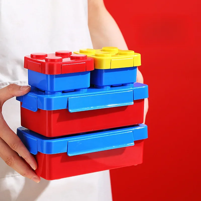 Scatola da pranzo modulare per bambini, Bento Box, scatola da Picnic per la scuola, contenitore per alimenti da tavola, Set per microonde per