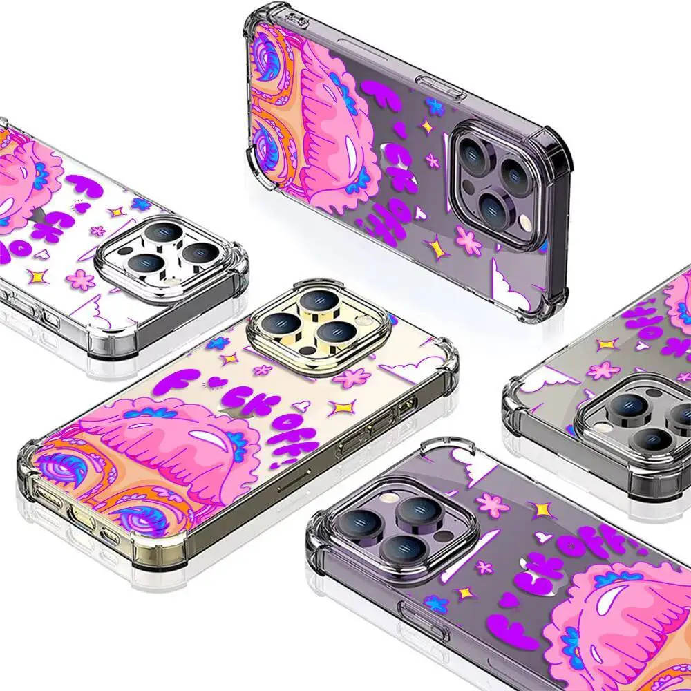 شعبية النص ملصقات للتسمية جراب هاتف آيفون 17 16 15 14 13 12 11 برو ماكس زائد الهواء واضح لينة غطاء خلفي من البولي يوريثان #4