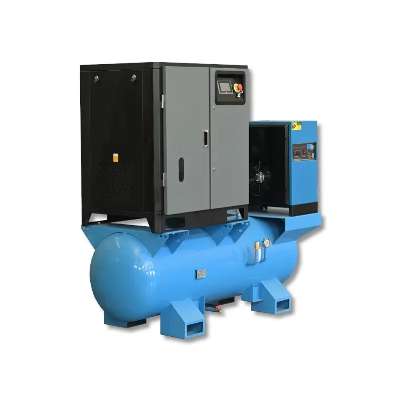 Customized Air Compressor 7.5KW Permanent Magnet Variable Frequency Air Compressor 220V 340L Gas Tank