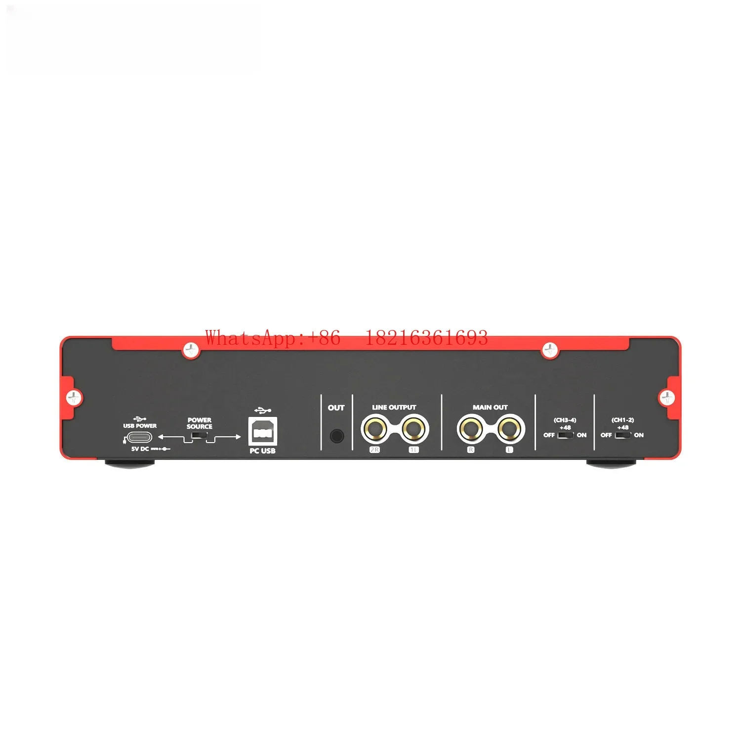 Limited Offer 4-Channel Audio Interface, Two-channel External Microphone, Sound Card, Professional Recording Band, Audio Dubbin