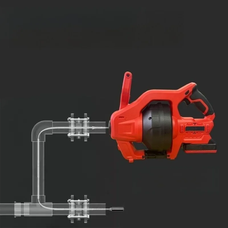 Portable Electric Drain Spiral Automatic Feed Drain Cleaner Kitchen