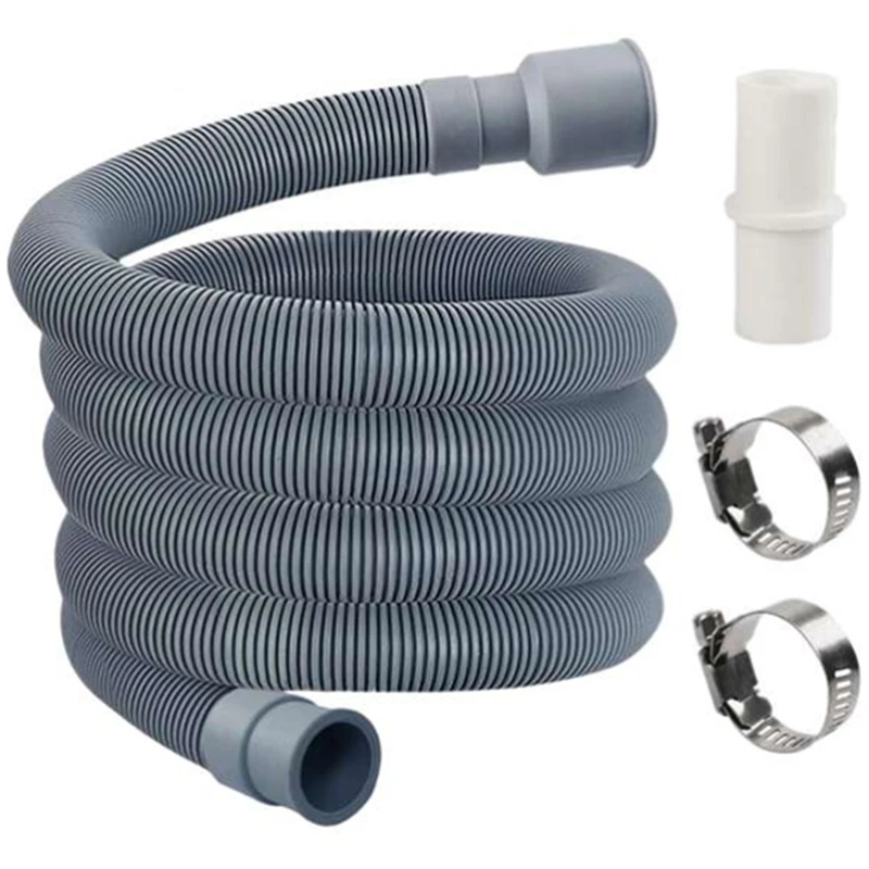 

Automatic Drum Washing Machine Drain Pipe Drain Hose Fittings, 4 Meter