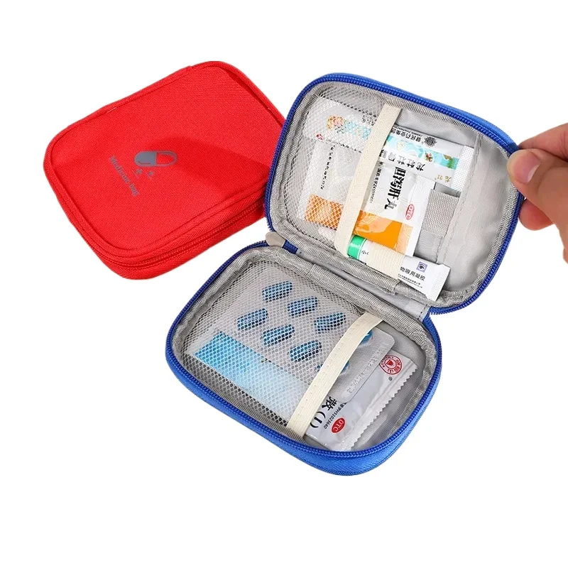 Portable Medicine Bag Mini First Aid Medical Emergency Kits Organizer Case Travel Outdoor Household Medicine Pill Storage Bag