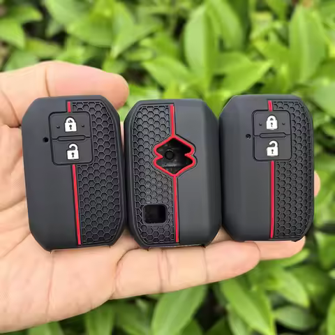 2 Buttons Silicone Car Key Cover Key Case for Suzuki Swift Wagon R Monopoly Type Remote Keyless Shell Fob Keychain Accessories