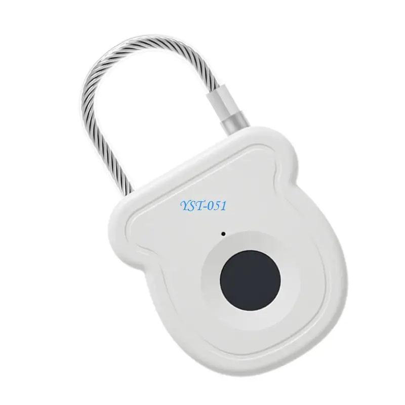 E15A Portable Intelligent Fingerprint Padlock Waterproof Rechargeable Padlock